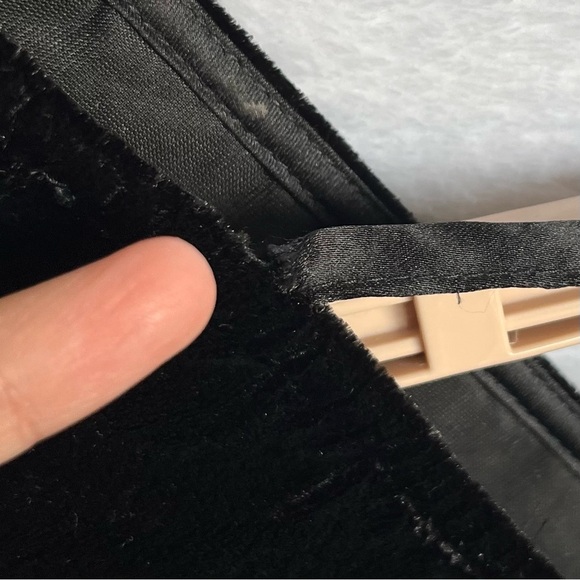 Free People Ivy Velvet Mini Dress Sz XS Babydoll Black Witchy Goth Emo READ - Picture 5 of 14